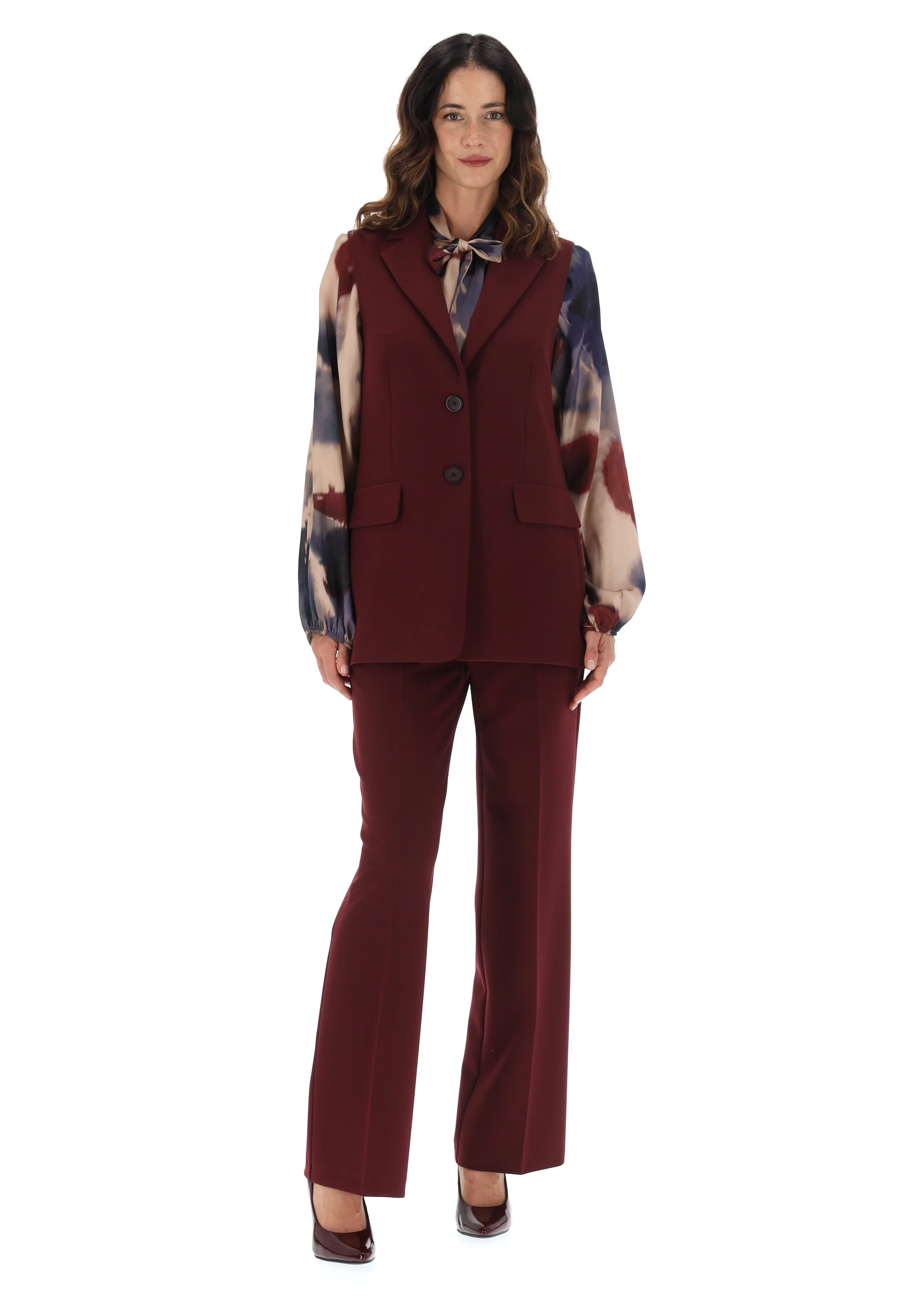 Gilet lungo Main&Land con pattine frontali